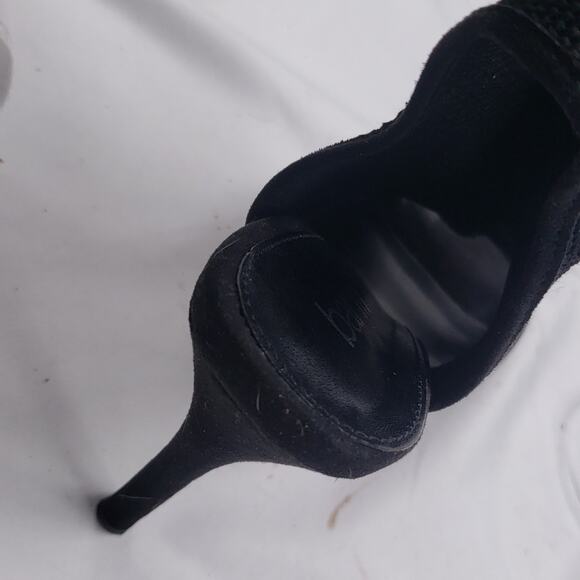 BAR III BLACK PEEP TOE HEELS size 7.5 - Picture 12 of 12